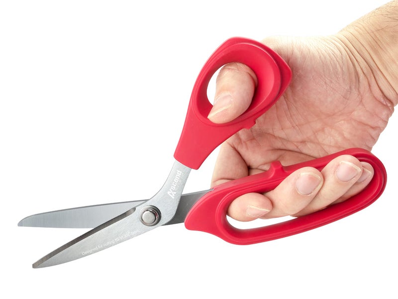 Ascend Tools 8 inch Industrial Grade Carbon Steel Shears - Kevlar, Dyneema, Vectran, Spectra, Technora, Nomex, Innegra, Dacron, Fiberglass, Carbon Fiber, Best Shears for Splicing - Image 5